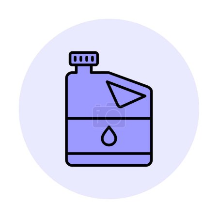 Illustration for Oil barrel vector flat color icon - Royalty Free Image