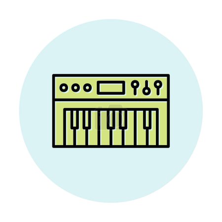 Illustration for Simple Synthesizer icon vector illustration - Royalty Free Image