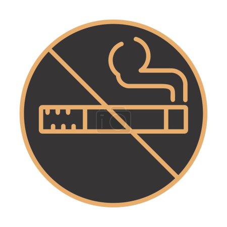 Illustration for Simple no smoking icon, vector illustration - Royalty Free Image