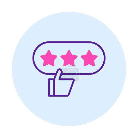 Illustration for Rating vector icon, Good Review concept - Royalty Free Image