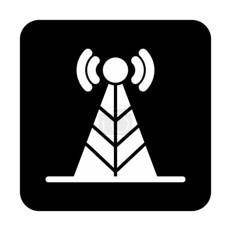 Ilustración de Simple icono de la antena, ilustración del vector - Imagen libre de derechos