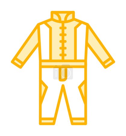 Illustration for Race Suit web icon, vector illustration - Royalty Free Image