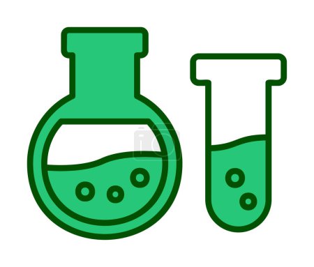 Ilustración de Icono de frascos. equipo de laboratorio. ilustración vectorial. - Imagen libre de derechos