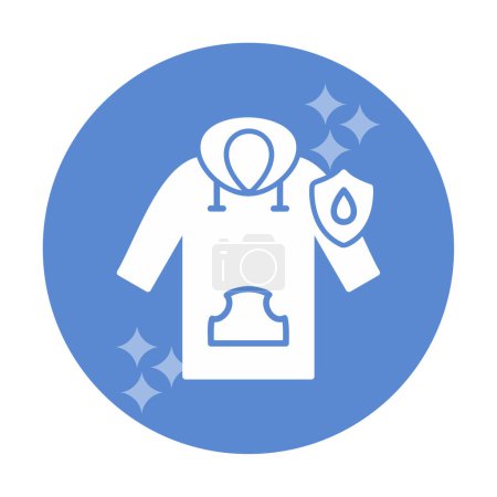 Illustration for Waterproof Hoodie icon, vector illustration - Royalty Free Image
