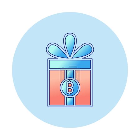 Illustration for Simple bitcoin icon, vector illustration - Royalty Free Image