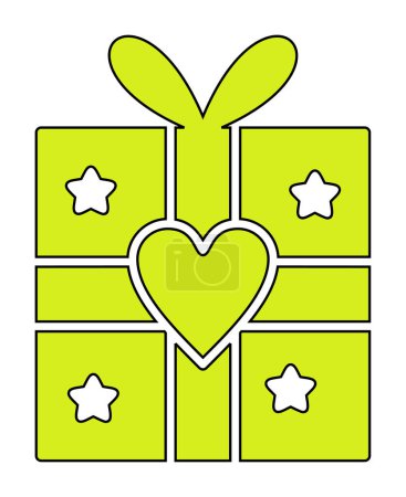 Illustration for Gift box icon vector illustration design - Royalty Free Image
