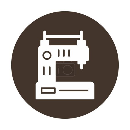 Illustration for Simple Sewing Machine web vector icon - Royalty Free Image