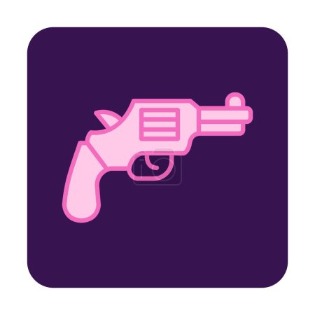 Ilustración de Icono de la pistola. ilustración vectorial - Imagen libre de derechos