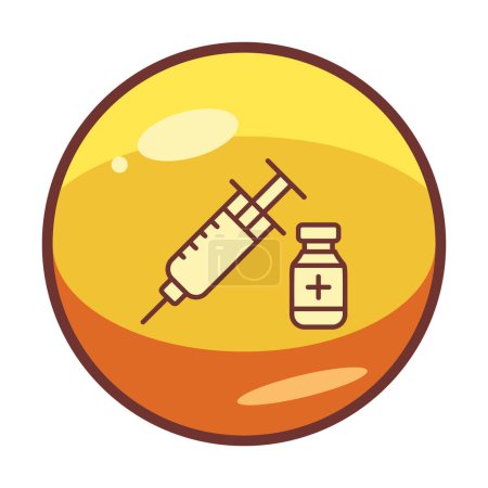 Illustration for Simple Insulin icon, vector illustration - Royalty Free Image