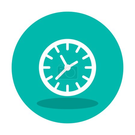 Illustration for Clock icon, vector illustration, time symbol - Royalty Free Image