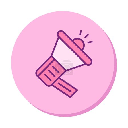 Illustration for Promotion concept icon with megaphone vector illustration - Royalty Free Image