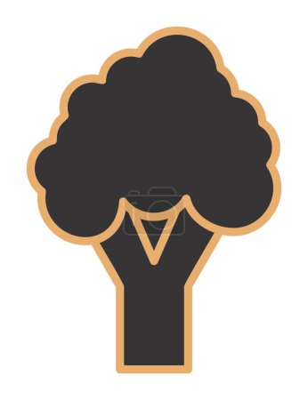 Illustration for Broccoli web icon, vector illustration - Royalty Free Image