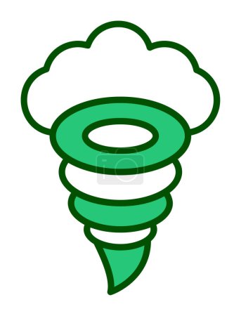 Illustration for Tornado icon, simple vector illustration - Royalty Free Image
