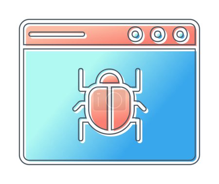 Bug sign icon. Virus symbol, vector illustration. 