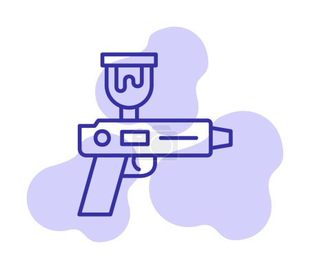 Spritzpistole Symbol Vektor Illustration