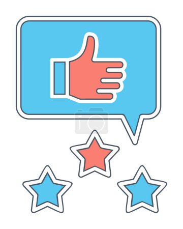Illustration for Review icon vector illustration design - Royalty Free Image
