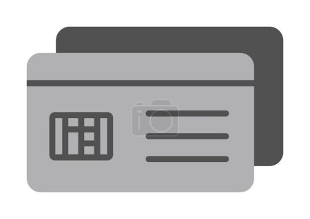 Illustration for Credit card icon, vector illustration simple design - Royalty Free Image