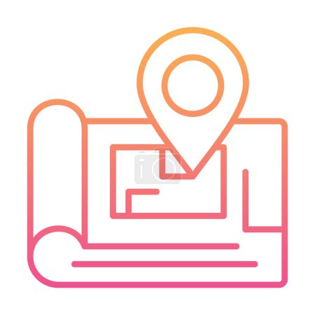 Illustration for Gps location icon, vector illustration simple design - Royalty Free Image
