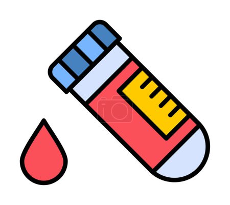 Bluttest Web-Symbol, Vektorillustration