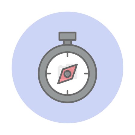 Illustration for Simple compass icon vector illustration design - Royalty Free Image
