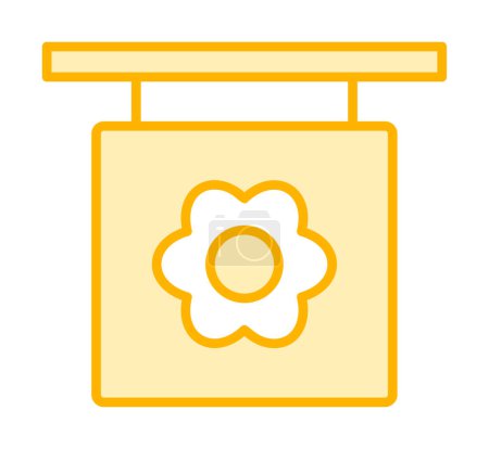 Téléchargez les illustrations : Icône fleuriste simple, illustration vectorielle - en licence libre de droit