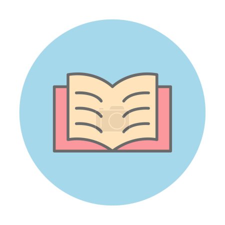 Illustration for Open book icon, vector illustration simple design - Royalty Free Image