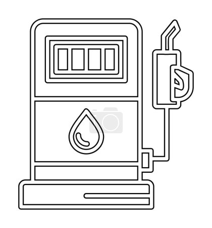 Ilustración de Ilustración simple icono de repostaje plano vector - Imagen libre de derechos