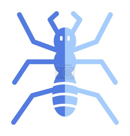 Illustration for Simple flat Ant insect icon illustration - Royalty Free Image