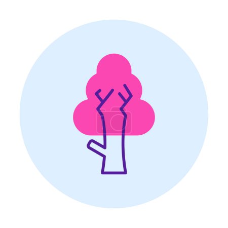 Illustration for Tree  web icon vector illustration - Royalty Free Image