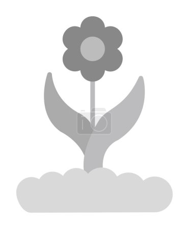 Ilustración de Gráfico plano flor vector icono ilustración - Imagen libre de derechos