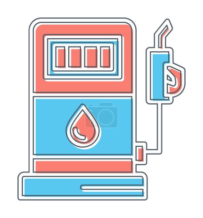 Illustration for Simple flat Refuel icon vector illustration - Royalty Free Image