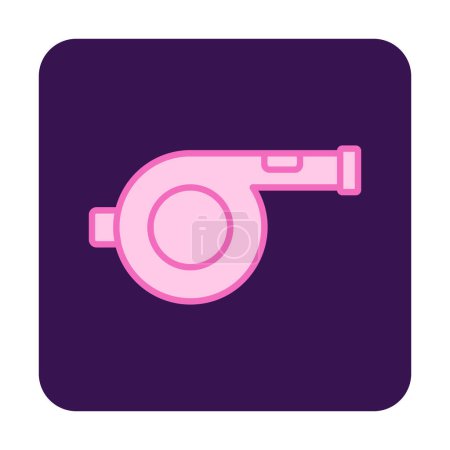 Illustration for Simple Whistle icon  vector, illustration - Royalty Free Image
