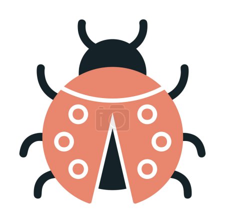 Illustration for Simple graphic flat Ladybug  vector - Royalty Free Image