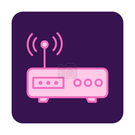 Illustration for Simple Modem  icon vector illustration - Royalty Free Image