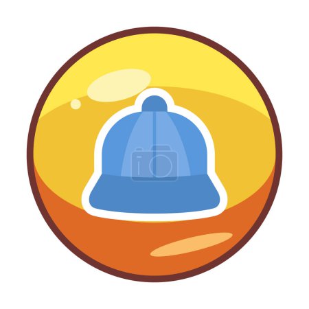 Illustration for Cap flat icon, vector illustration - Royalty Free Image