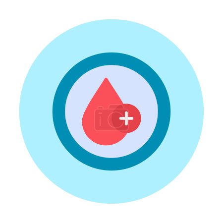 Illustration for Blood drop web icon, vector illustration - Royalty Free Image