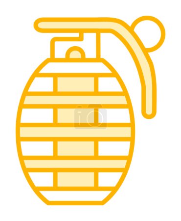 Grenade icon, vector illustration