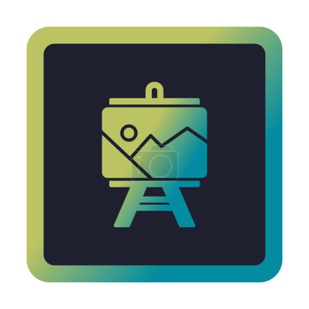 Illustration for Flat simple Painting  icon, vector illustration design - Royalty Free Image