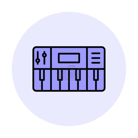 Illustration for Simple graphic Synthesizer icon vector illustration - Royalty Free Image