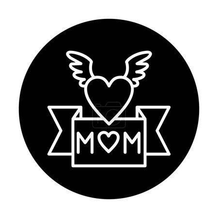 Illustration for Mother's day icon. Vector illustration. - Royalty Free Image