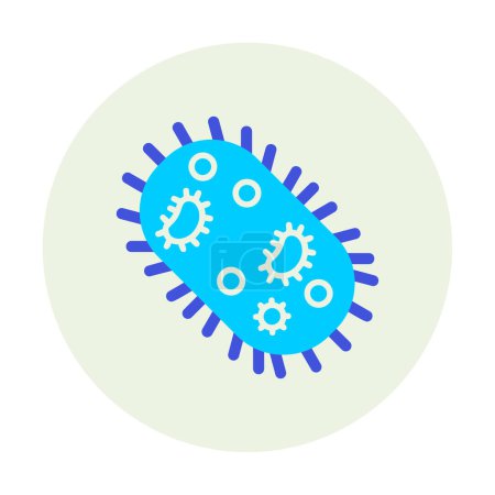 Illustration for Flat Microorganism icon vector illustration - Royalty Free Image
