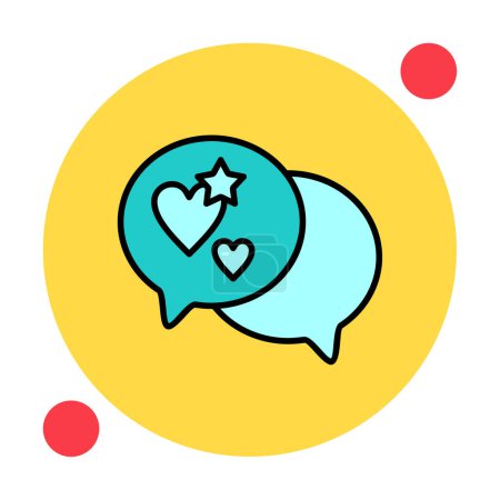 Illustration for Simple Speech Bubble icon, vector illustration - Royalty Free Image