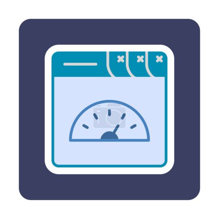 Illustration for Page speed icon, vector illustration - Royalty Free Image