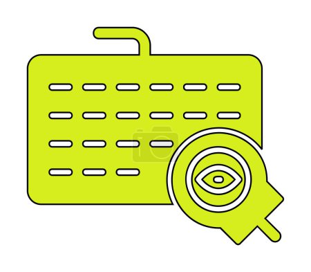 Ilustración de Keylogger icono web, vector de ilustración - Imagen libre de derechos
