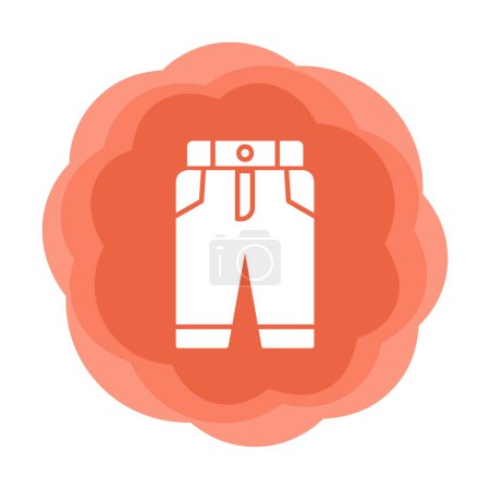 Illustration for Pants. web icon simple illustration - Royalty Free Image