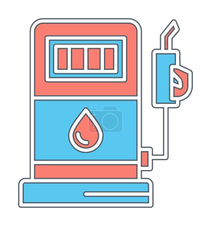 Illustration for Simple flat Refuel icon vector illustration - Royalty Free Image