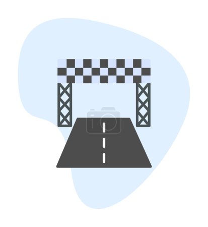 Ilustración de Racetrack icono vector ilustración - Imagen libre de derechos