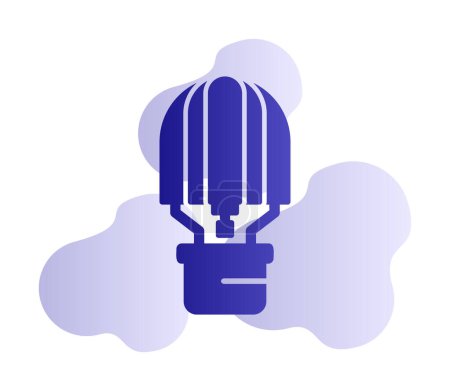 Illustration for Hot Air Balloon  icon simple illustration - Royalty Free Image