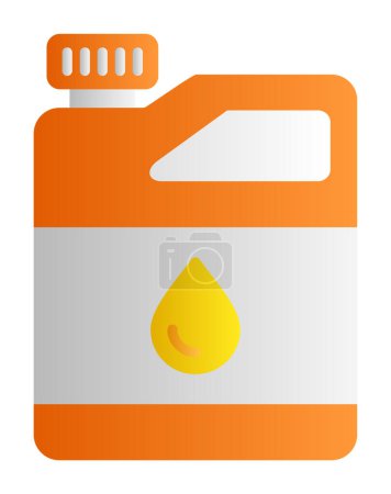 Illustration for Oil can icon vector illustration - Royalty Free Image