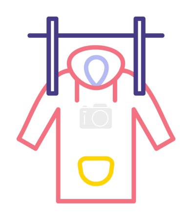 Ilustración de Wet Coat icono web, ilustración vectorial - Imagen libre de derechos